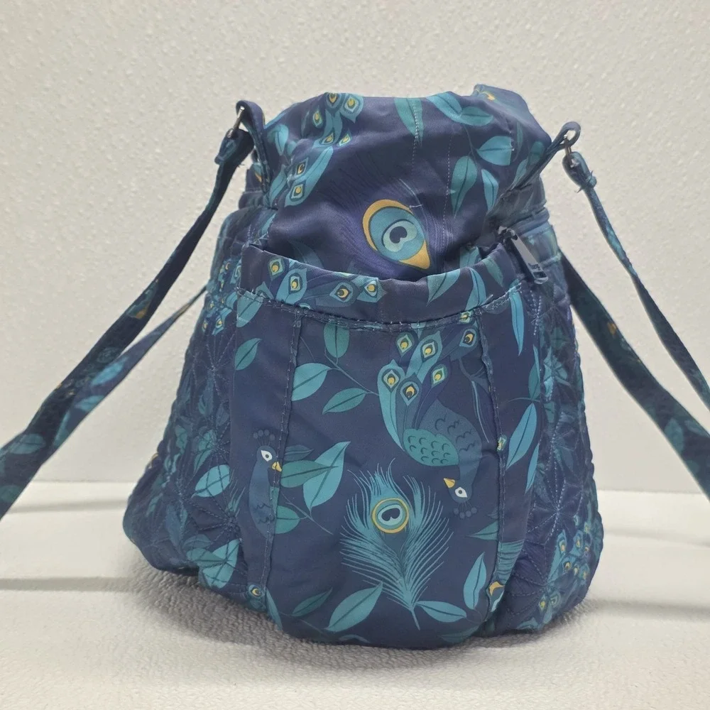 Lug Scuttle Peacock Blue Large Shoulder Bag Purse